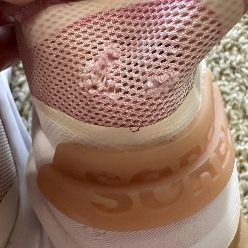 Sorel Women's Cream and Pink Sneakers - Picture 7 of 8